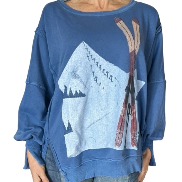 We The Free Tops - We The Free Graphic Camden in SeaSky Combo sz XS NWT